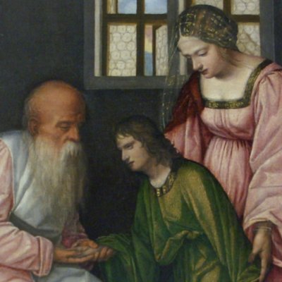 Isaac bénit Jacob - Girolamo da Treviso