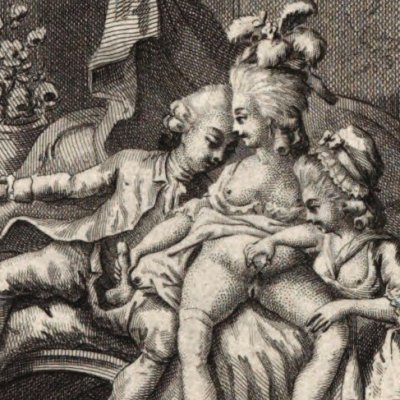 Un Américain fétichiste des poils coupés (Thérèse philosophe, Londres, 1782)