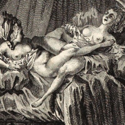 Thérèse & la Bois-Laurier au lit (Thérèse philosophe, Londres, 1782)