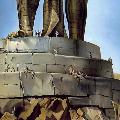 Le colosse de Rhodes - Salvador Dali