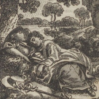 La houlette, la musette et le chapeau (Cazotte, Œuvres badines & morales, 1788, t5) 