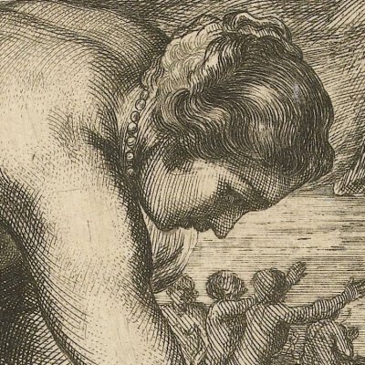 Thétis plonge Achille dans le Styx pour le rendre invulnérable - Ertinger > Rubens