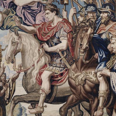 L’entrée triomphale de Constantin à Rome (tapisserie) - > Rubens