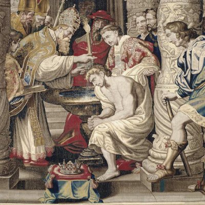Le baptême de Constantin (tapisserie) - > Rubens