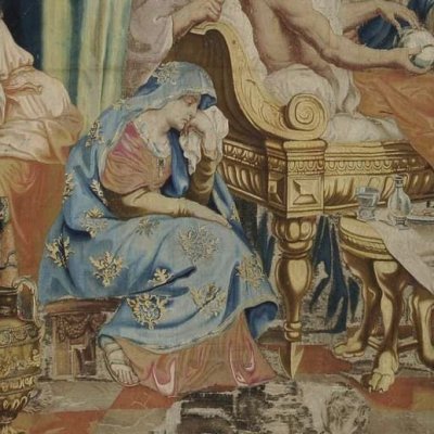 La mort de Constantin (tapisserie large) - > Rubens