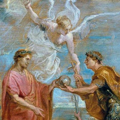 Constantin remet le commandement de la flotte à Crispus - Rubens