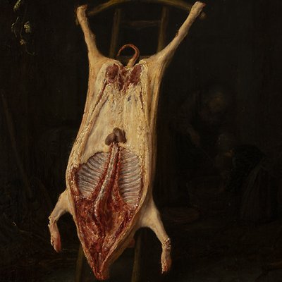 Porc écorché (version de Caen) - Adrien van Ostade