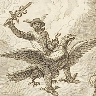 Arlequin Mercure Galand (Gherardi, 1700, t1) - Ertinger d’après Verdier