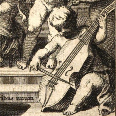 Frontispice (Gherardi, 1700, t2) - Benoît Audran d’après Boulogne le Jeune
