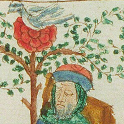 L’arbre de Jessé, prophétie d’Isaïe (Speculum humanæ salvationis, KB 10 B 34, F4vb)