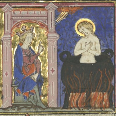 Martyre de saint Erasme (V. de Beauvais, Speculum Historiale, Ars5080)