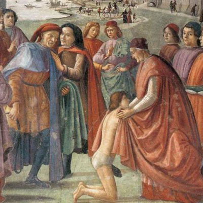 St François renonce aux biens de ce monde (Chapelle Sassetti) - Ghirlandaio