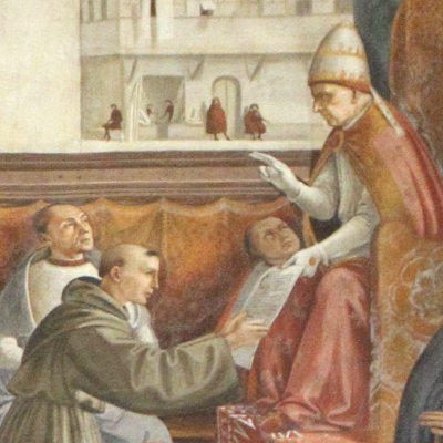 Confirmation de la règle de St François (Chapelle Sassetti) - Ghirlandaio