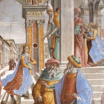 Présentation de Marie au Temple (Hist de la Vierge, ch Tornabuoni) - Ghirlandaio