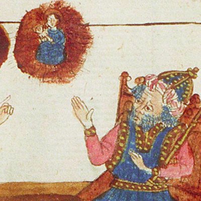 Augustus and the Sibyl of Tibur (Speculum humanæ salvationis 10B34)