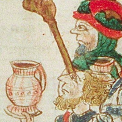 L’eau du puits de Bethléem portée à David (Speculum humanæ salvationis, KB 10 B 34, F10ra)
