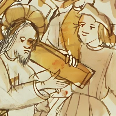 Le portement de la croix (Speculum humanæ salvationis 10C23)