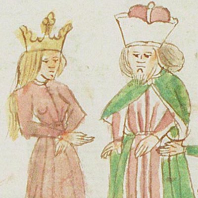 Mariage de Tobie et de Sarra (Speculum humanæ salvationis, KB 10 C 23, F9v)