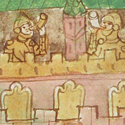 La tour de Baris (Speculum humanæ salvationis, KB 10 C 23, F10r)