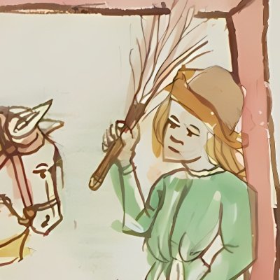 Héliodore flagellé par un cavalier (Speculum humanæ salvationis 10C23)