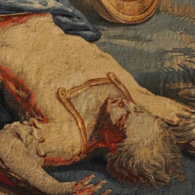 Achille traînant le corps d’Hector derrière son char - Jean van Orley (?)