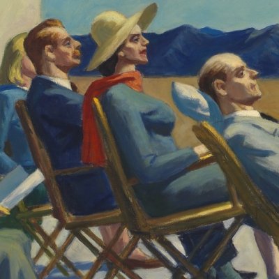 People in the Sun / Au soleil - Edward Hopper