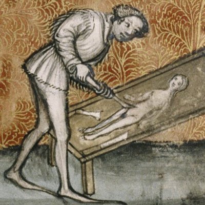 Pygmalion sculptant sa statue (Roman de la rose, Oxford e Mus. 65, fol. 162v)