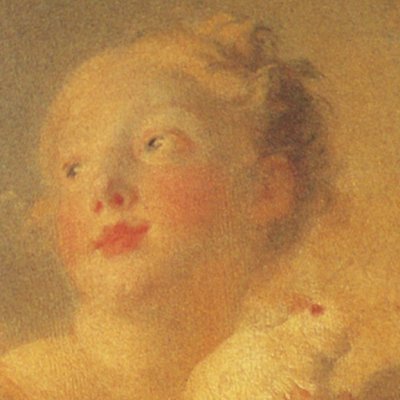 Jeune fille tenant dans ses bras une colombe - Fragonard
