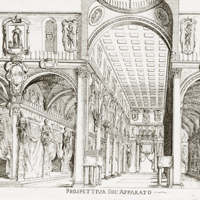 Funérailles in effigie de Henri IV à San Lorenzo - atelier de Giulio Parigi