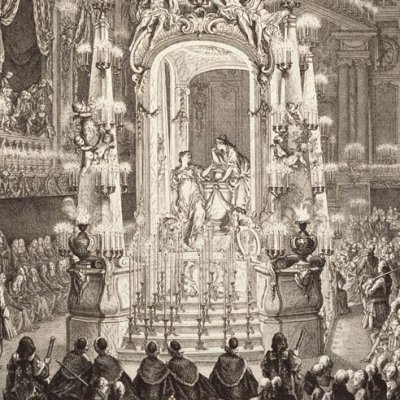 Pompe funèbre de Marie-Thérèse d’Espagne, Paris, 1746 - Cochin
