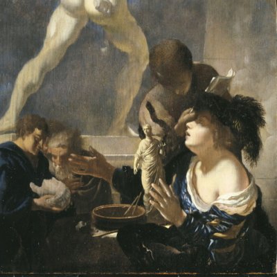 L’atelier du sculpteur, allégorie de l’éducation - Adriaen van der Werff