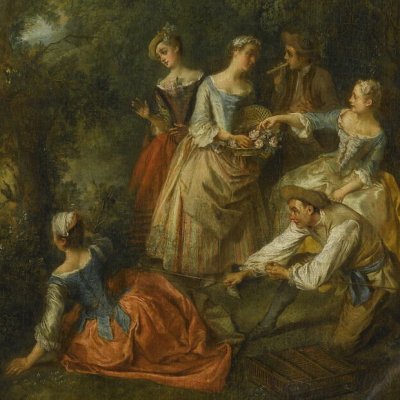 Le printemps de l’oiseleur - Lancret