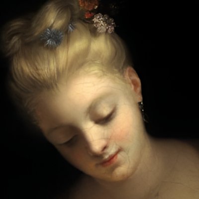 Jeune fille faisant manger des oiseaux - Jean Raoux