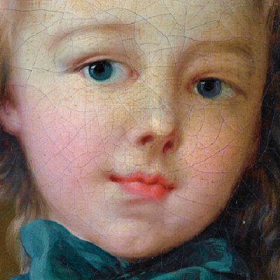 Alexandrine Le Normant d’Etiolles jouant avec un chardonneret - Boucher
