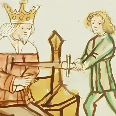 Ehud tue Eglon (Speculum humanæ salvationis 10C23)