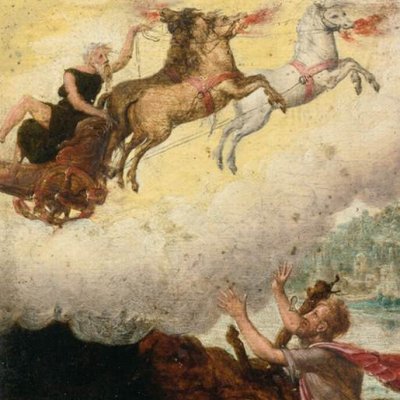 Ascension d’Élie sur un char de feu - Herri met de Bles