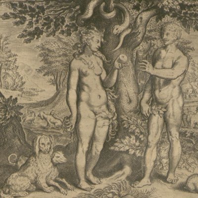 Le péché originel (Gottfried, Hist. Chronica, 1674) - Merian