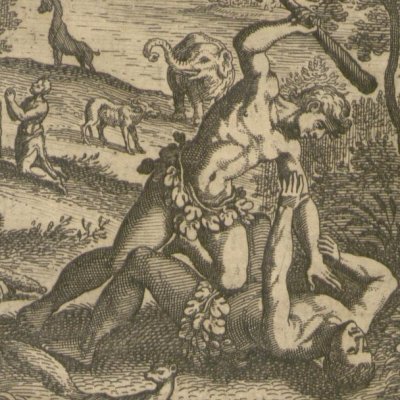 Le meurtre d’Abel (Gottfried, Hist. Chronica, 1674) - Merian