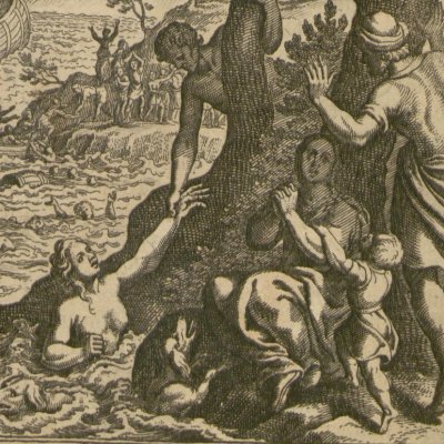 Le déluge (Gottfried, Hist. Chronica, 1674) - Merian