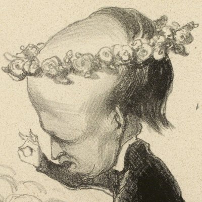 Souvenirs du Congrès de la paix, N°1. Victor Hugo… - Daumier