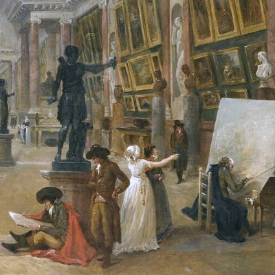 Projet d’aménagement de la Grande Galerie du Louvre - Hubert Robert