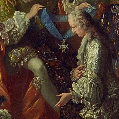 Remise du cordon de l’ordre du Saint-Esprit au Comte de Clermont - J.-B. Van Loo