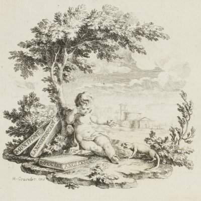 Frontispice (La Bruyère, Caractères, 1735) - Gravelot