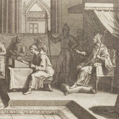 Saint Louis arbitre pour le roi d’Angleterre (Daniel, Histoire de France, 1713)