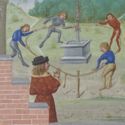 Raimondin et Bertrand de Poitiers (Roman de Mélusine, ms Fr24383)