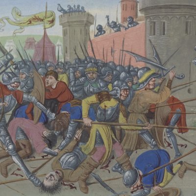 Bataille de Famagouste (Roman de Mélusine, ms Fr24383)