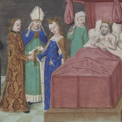 Mariage d’Urien de Poitou & d’Hermine (Roman de Mélusine, ms Fr24383)