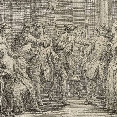 Acte IV (Beaumarchais, Eugénie, 1767) - Gravelot