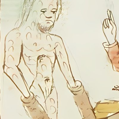 Antipater montre ses plaies à César (Speculum humanæ salvationis 10C23)
