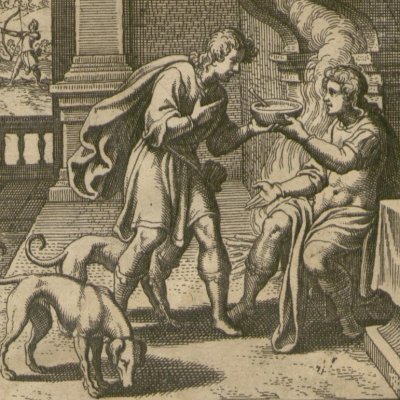 Jacob et Esaü (Gottfried, Hist. Chronica, 1674) - Merian